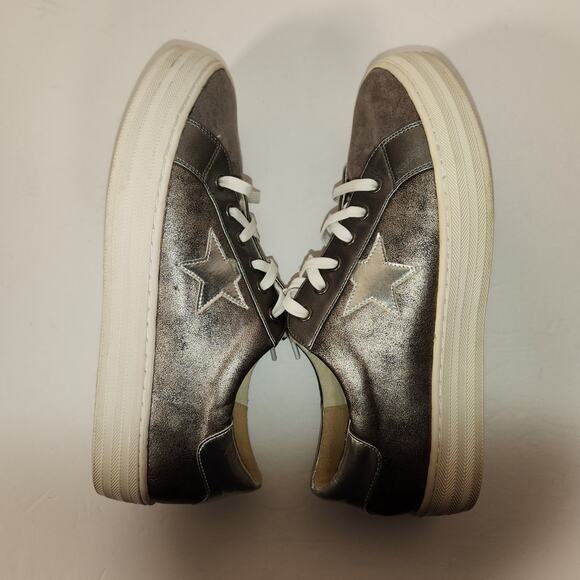 BOUTIQUE by CORKYS Star Gaze 51-0133 Sneaker Womens 10 Gunmetal Gray Star Emblem - Picture 8 of 10